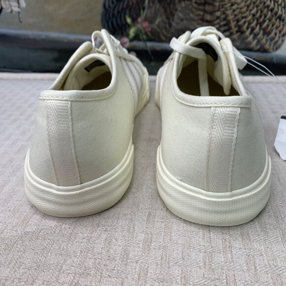 Ben Sherman Blackpool Mens Size 8 Off-White Canvas Casual Sneakers - Picture 3 of 8